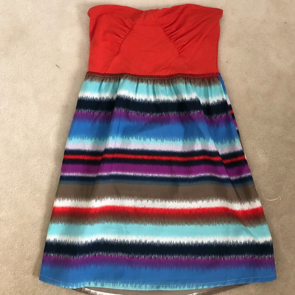 Roxy Tube Top Striped Dress